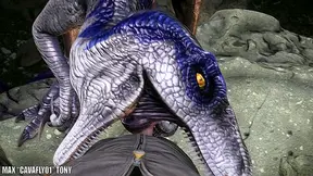 Alpha Male Tames Savage Raptor Pack in Steamy Jungle Domination Scene - 5:35 video - from IHentaiPorn
