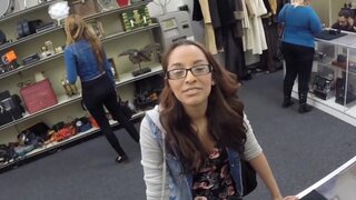 Broke college student getting fucked in the pawn shop - HD - 10:57 video - from ZBPorn