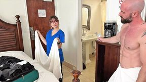 Busty Latina maid gets smashed doggystyle for extra tip - 30:03 video - from BigBigTits