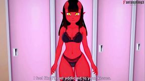 Meru the Succubus &amp_ Mavis Dracula in the lockers room | Individual sex while one watching | 4 Mill Especial | Free - HD - 10:41 video - featuring Mavis Dracula - from XVideos