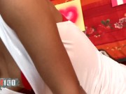 Pornstar with big boobs and hairy pussy, Ivannah ,stripping for you - SD - 5:32 video - from RedTube