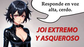 Extreme JOI and daring femdom humiliation in Spanish hentai - SD - 6:08 video - from ExtremeWhores