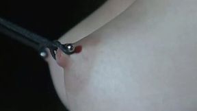 Long rope for her sexy body and clamps for her shaved pussy - 6:25 video - from AnySex