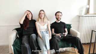 Amateur threesome – Two French goddess share a lucky man. - HD - 10:20 video - from DaNude