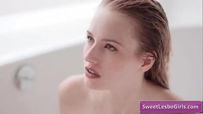 Sensual hot and sexy lesbian interracial couple Scarlett Sage, Julie Kay making out in the bathtub - HD - 6:10 video - from XVideos