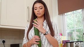 Cucumber Goes Deep In Hot Pussy Of Krystal Webb - HD - 8:00 video - from Ooxxx
