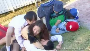 Wild Asian Chick Fuckfest Outdoors, Steamy Sex In The Sun - 5:00 video - from 18tokyo