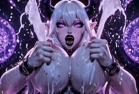 Cyber Demoness BBW Doll Dark Palace Ride - Huge Tits Big Ass Milking Squirting 3D Cgi 8K - 7:14 video - from FapHouse
