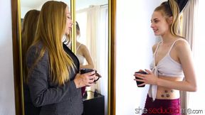 SHESEDUCEDME, Innocent Kyler Quinn Gets Seduced By Lesbian MILF - HD - 15:28 video - from xHamster
