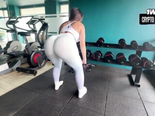 From Gym Workout in Taut Leggings to Hardcore Oily Breasts Screw, Cowgirl Ride and Unfathomable Creampie - HD - 11:16 video - from FreePorn8