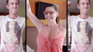 Baby Got Boobs: Pale Noelle Easton teen chick doggy sex tape - HD - 8:00 video - from JizzTubeTV