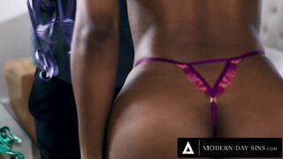 MODERN-DAY SINS - Olivia Jayy Joins Ebony Voyeur Nicole Kitt For INTERRACIAL THREESOME! CREAMPIE! - HD - 20:01 video - from Cremz
