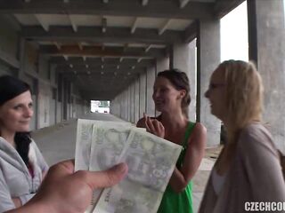 Czech whores got money to fuck a rnadom stranger and make him moan from fun - HD - 25:09 video - from Dafreeporn