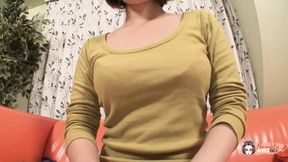During her interview a brunette Japanese girl gets her hairy pussy eaten out and cums - HD - 50:22 video - from xHamster
