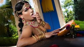 Pakistani Siren Jasmine Sherni Sizzles in Red Saree and Gold #MILF #Masturbate - HD - 15:00 video - featuring Jasmine Sherni - from xDegu