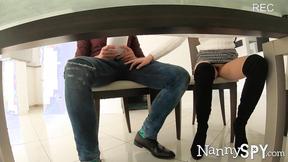 ”NannySpy: Teasing Nanny Chick Cadey Mercury Caught Masturbating” - HD - 20:35 video - from LesbianBliss