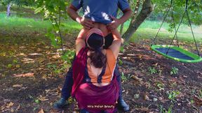 Risky Saree Love in Outdoor - Boobs Press and Blowjob - SD - 3:49 video - from FapHouse