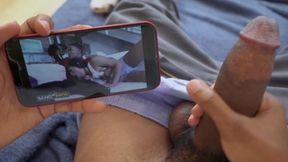 BANGBROS - Lil D Jerking Off To His Own Porn Featuring Julz Gotti Is So Meta - HD - 10:35 video - from SexPlex