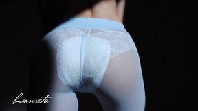 Peeing in maxi pads under pantyhose - HD - 13:30 video - featuring Lanreta - from FapHouse