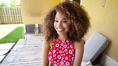 All natural black beauty keeps her panties on and reveals her tits - HD - 10:00 video - from BabesTube