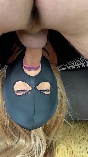 Slut with Mask & Stockings. Face Fuck Deep Throat Fuck Cum in Mouth Blowjob Handjob - Adeline Murphy - HD - 0:39 video - from FapHouse