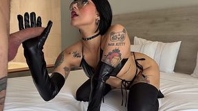 A sexy goth girl has her tight and juicy pussy fucked deep - HD - 15:12 video - from AnySex
