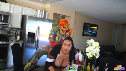 Cheating-BBW-neighbor-creampied-by-clown - 13:53 video - from Eporner