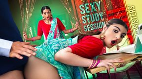 Meet the Sari-Sisters: Indian Twins Share Their First Cock - 4K - 30:48 video - from TeamSkeet