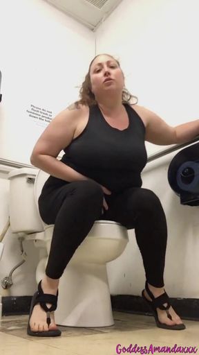 Curvy MILF in Public Toilets Horny in Cotton Panties - HD - 4:03 video - from xHamster