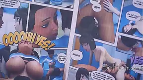 Two Charming Girls Explore Hentai Comics Ignite Hot Lesbian Desire - SD - 6:15 video - from IHentaiPorn
