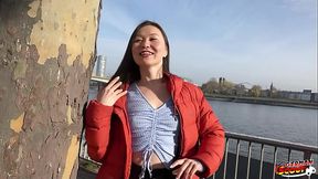 GERMAN SCOUT - BIG CLIT ASIAN GIRL LUNA FIRST RIMJOB AND FUCK AT REAL STREET CASTING - HD - 69:19 video - from xnxxGold