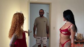 MY FRIEND'S BOYFRIEND LIKES TO WATCH HER CUMMING WITH ANOTHER GIRLFRIEND BEFORE FUCKING BOTH OF THEM - SD - 10:03 video - from W1mp