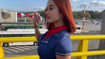 COLOMBIAN AIR HOSTESS sucks shaft in the AIRPORT and then gets FUCKED! PUBLIC SEX -Abella olsen - HD - 29:23 video - from its.PORN