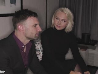 Recent Sensations - Sexy Golden-Haired Cheating Wife Falls Right To Her Knees (Bambi Barton) - HD - 12:29 video - featuring Bambi Barton - from FreePorn8