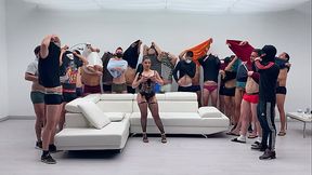 Bts (no cuts) from 29 Guys Cum in Mouth, Bukkake, Nadja Stone, 5on1, BBC, DP, Swallow - SD - 42:24 video - from XVideosRed
