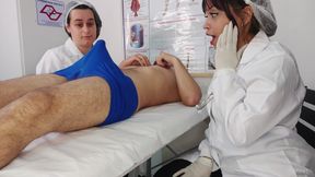 Patient gets unexpected erection in front of two nurses - 4K - 10:35 video - from xHamster