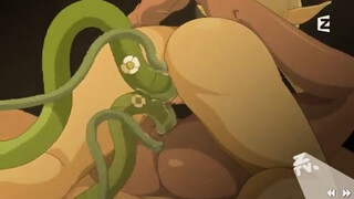 Cartoon elves are having sex with each other and with a monster with huge tentacles - HD - 10:23 video - from HentaiGem