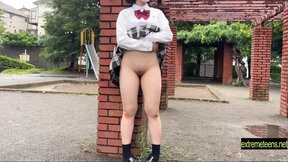 ”Ichika Uncensoed Public Nidity & Hard Fuck Shaved College Girl Snatch Outdoors” - HD - 22:02 video - from Fapnow