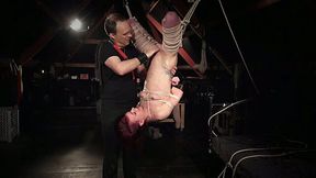 Skinny red haired chick bondaged and toyed in BDSM clip - 6:02 video - from AnySex