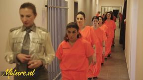 Women Behind Bars! Old and young lesbian sex between intimate inmates! - HD - 82:21 video - from Mature.nl