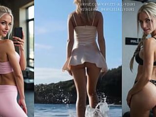 Consummate Golden-haired Ass Compilation - AI Generated - HD - 6:49 video - from Lesbian8