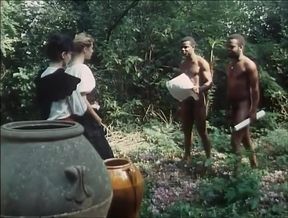 Black and white medieval party in the forest - HD - 8:18 video - from xHamster