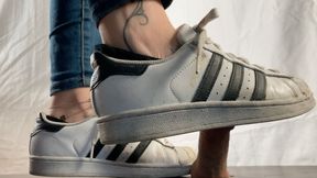 A Cockcrushing Dream in Adidas Superstars - CBT and Shoejob with huge cumplosion under sneakers - slave- HD - 4K - 11:16 video - from Clips4sale