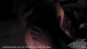 limo ride spring break peeing in bucket - HD - 15:39 video - from Fapcat