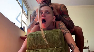 Wrong hole!! Butt she liked it. First time anal, rough and passionate couple fuck. - HD - 12:54 video - from its.PORN
