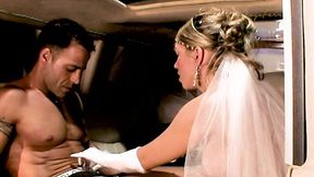 Busty blonde gets pounded by huge cock in limo honeymoon - HD - 6:14 video - from XXXShake