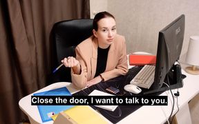 My Boss Made Me an Unexpected Offer. (blooper at the End) - 11:23 video - from FapHouse