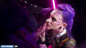 Blowjob smut with blooming Melody Marks and Titus Low from Cosplayground - HD - 6:28 video - from OK.XXX