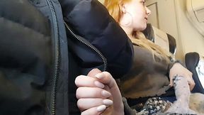 Extreme public handjob and blowjob on a plane - HD - 10:37 video - from MyLust
