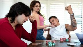 ”Poker game with high stakes for teen couple & then he lost” - HD - 6:16 video - featuring Victor Ray - from Trashreality